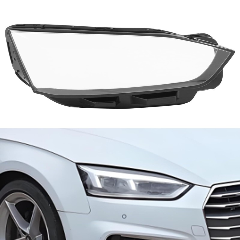RocoReny Headlight Lens Cover for 2017 2018 2019 2020Audi A5