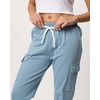 Real Essentials 3 Pack: Women's Fleece Cargo Sweatpants, Open Bottom