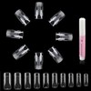 Beauties Factory 500 pcs Clear Half Nail Tips Set with