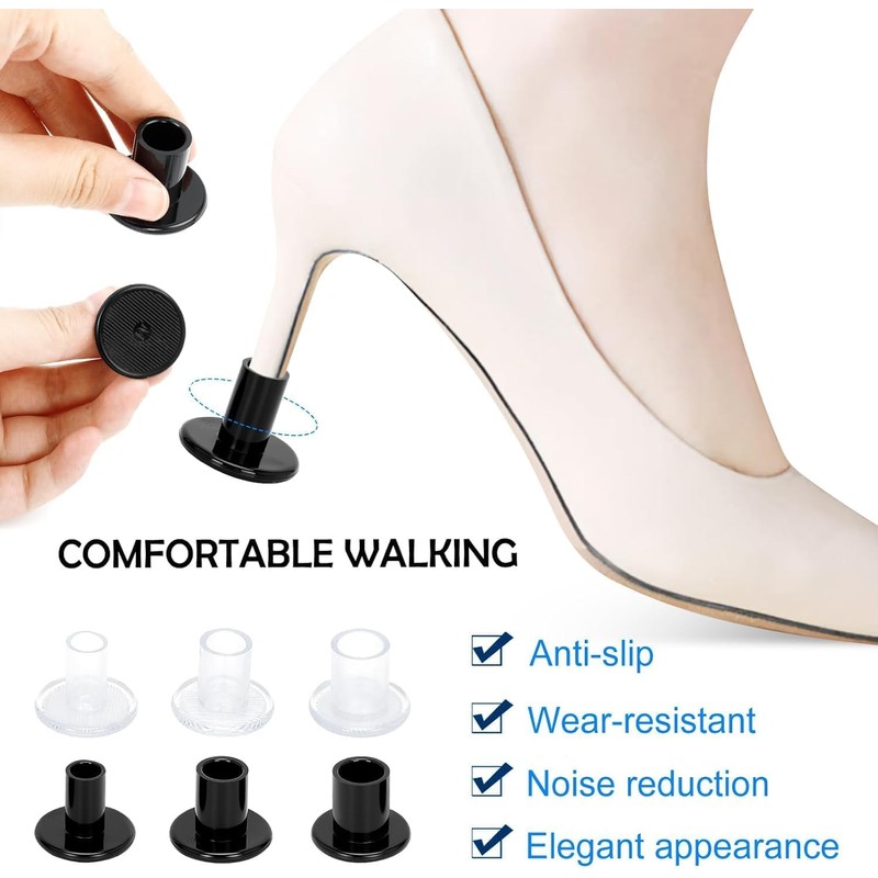 High Heel Protectors High Heel Stoppers, 12Pair Grass High Heel