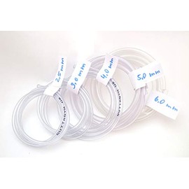 vsk Fuel Hose Transparent 1 Metre x Inner 2.5 3 4 5 6 mm Set