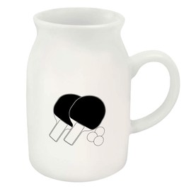 300ml 'Ping Pong Paddles and Balls' Ceramic Milk Jug (MJ00012851)