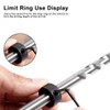 LICQIC Drill Stop Position Limiting Ring, 3-12 mm Drill Depth