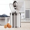 OGGI Stainless Steel Utensil Holder - 5" Diameter, Utensil Caddy,
