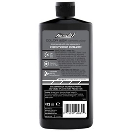 Formula 1 Sio2 Ceramic Liquid Wax Coating for Car Paint, Black, Provides Shine, Deep Gloss, and High Protection, Scratch & Swirl Mark Filler, Car Detailing Supplies, Post Polishing Wax for Cars, 16 oz