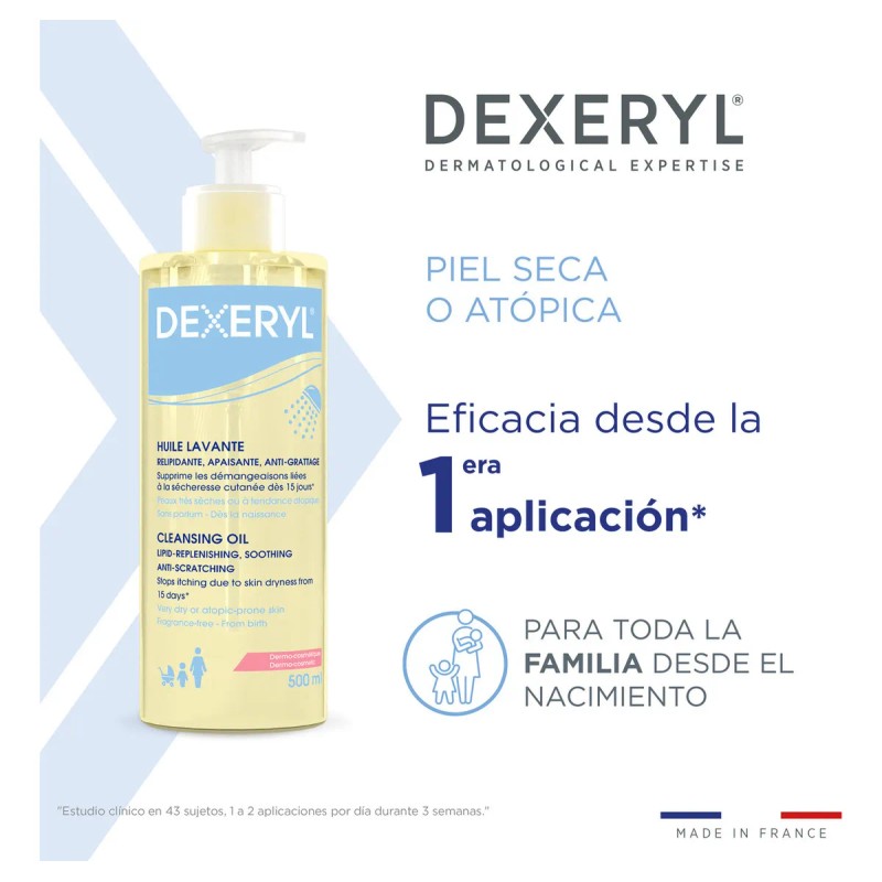 Dexeryl Dermolimpiador En Aceite 500 Ml