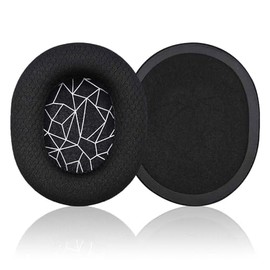 Replacement Ear Pads for SteelSeries Arctis 1/3/5/Arctis 7/7+/7P/7P+/7X/7X+/9/9X/Pro/Prime Headphones, EarPads Cushions Headphones Covers with Memory Noise Isolation Foam-Black with White Line