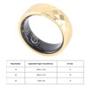 Smart Ring Aluminum Alloy Pedometer Sleep Temperature Tracking Lightweight Smart