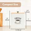 PERFNIQUE Coffee Canister, Airtight Coffee Bean Storage Container, Café Grounds