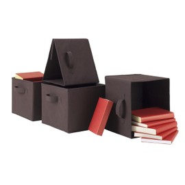 Winsome Leo Capri, 10.06" W x 9" H x 10.97" D, Chocolate