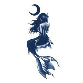 Jagua Tattoo Tattoo Stickers, 2 Weeks Disappearing Henna Tattoo Real Beauty Angel Mermaid Angel (gz212)