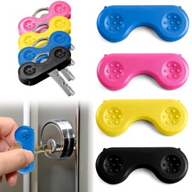 4 Pack Key Turner Aid, Ergonomic Key Holder for People with Arthritis, Parkinson’s, Disability, Comfortable and Easy Grip for Weak Hands, Lightweight, Click-On Design, Suitable for Flat Keys