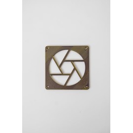 Generisch Lüfterabdeckung „Aperture Square“ – Fan Grill 120mm / 140mm – 3D-Gedruckter Lüfterschutz (Schwarz, 120mm)