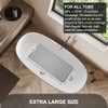 TEESHLY Non-Slip Extra Large Bath Mat with Drain Holes