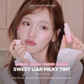 lilybyred Sweet Liar Milky Tint | Korean Moisture Matte Lip Stain, Milk Foam Texture, Hydro-Matte Barrier, Blurring Soft, Lightweight, Long-Lasting, Smudge-Proof, 0.14 oz. (10 Fig Yogurt)