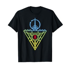 Tazerzit Amazigh Motifs with Yaz and Vibrant Flag Colors T-Shirt