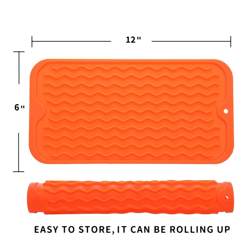 MicoYang Silicone Dish Drying Mat for Multiple Usage,Easy clean,Eco-friendly,Heat-resistant Silicone