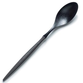 ARAS Ishikawa Plastic Tritan Spoon, Stylish, Gray, Spoon, Easy to Use, Made in Japan, Dishwasher Safe, 0.04 inch (1 mm), Easy to Use, Does Not Disturb Taste, Lightweight, Portable, Heat Resistant to