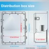 CQENPR Outdoor Waterproof Electrical Junction Box, ABS Water Resistant Enclosure