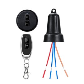 NEWNEWLIU AC100V Waterproof Wireless Light Switch and Receiver kit,AC100V/120V/240V/10A Relay RF Remote ON/Off Switch with 328FT Long Range for Ceiling Lights, Lamps,Smart Home,Pump Control