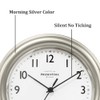 Presentime & Co. 8.5" Modern Farmhouse Essential Wall Clock, Silent