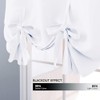 NICETOWN Pure White Room Darkening Adjustable Tie Up Shade Curtain