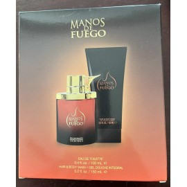 Manos de Fuego Caliente Eau de Toilette Spray 3.4 oz Hair Body Wash 5.0 oz