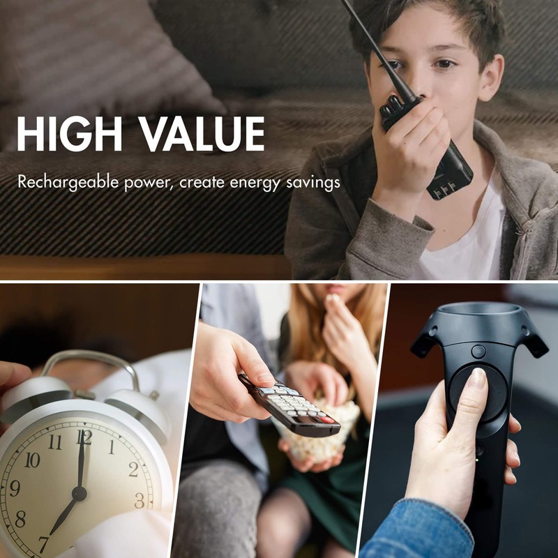 Tenergy AA Rechargeable Battery, High Capacity 2500mAh NiMH AA Battery,