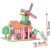 BestPysanky Windmill Model Kit - Wooden Laser-Cut 3D Puzzle (82