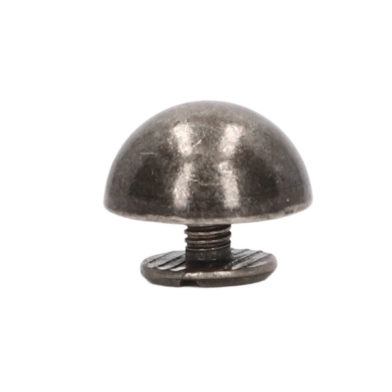 100 Sets Mushroom Rivets Round Head 10mm Electroplating Semicircle Alloy
