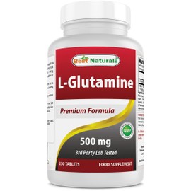 Best Naturals L-Glutamine 500 mg 250 Tablets