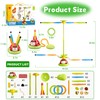 Powza 5 in 1 Musical Jump Toys, Toss Ring Game