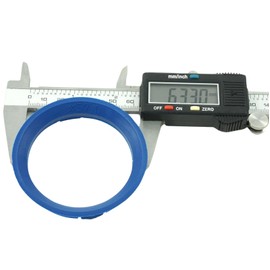 4x Centring Rings 63.3 to 57.1/63.3 mm - 57.1 mm Blue