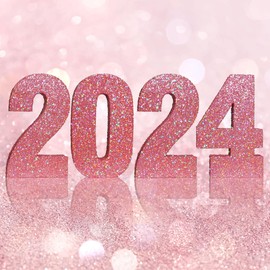 Eploger 18th Birthday Becorations for Girls,Rose Gold Glitter Number 18 Sign Birthday Centerpiece,Number 18 Table Topper