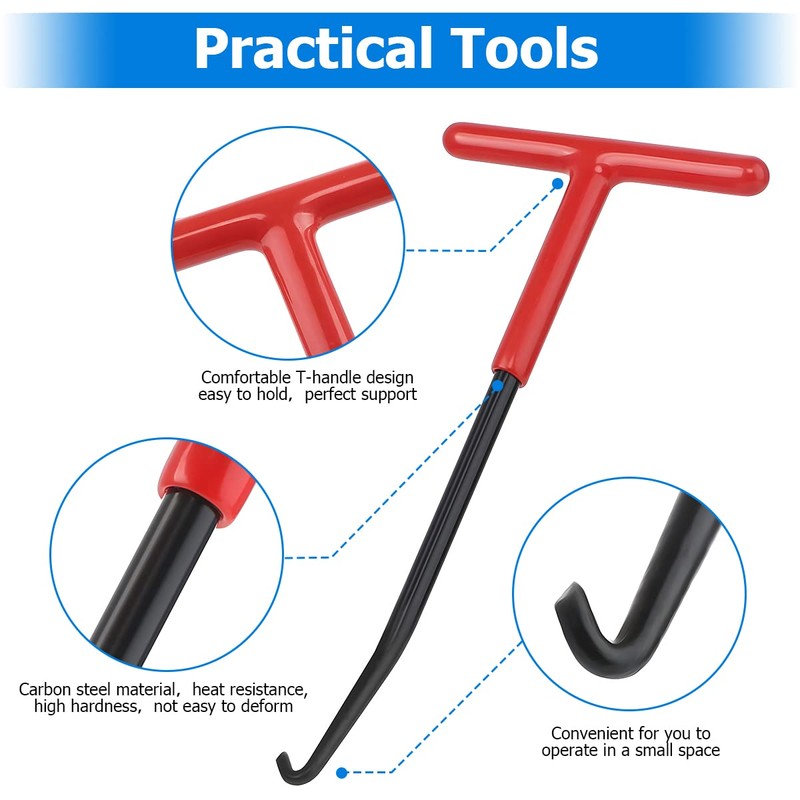 JNNJ Pack of 2 Brake Spring Hooks Exhaust, Exhaust Spring