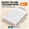 50-Pack Vacuum Food Storage Bags for Food Preservation – Reusable