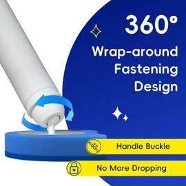 Newlonis® Disposable Toilet Brush, Wall-Mounted Toilet Bowl Cleaning Wand, with 32 Fresh Scent Refills