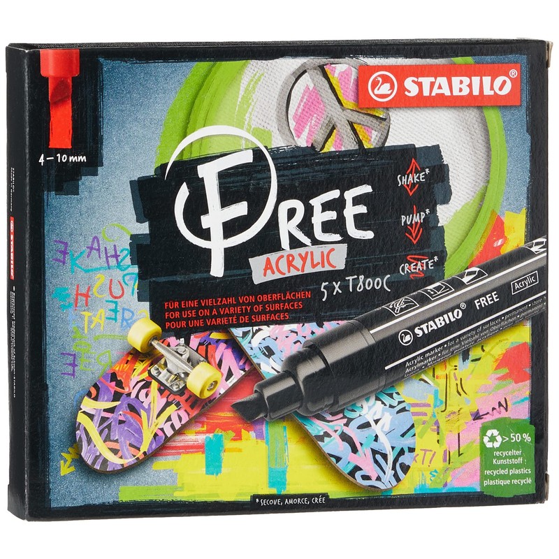 STABILO Acrylic Marker FREE Acrylic - T800C 2-3 mm Bullet