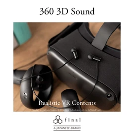 Final E500 In-Ear Earbuds [VR Binaural ASMR 360 Audio Recommended] Black