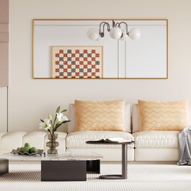 ABCHIOPQ Tall Full Body Mirror, 68''x 29'' With Gold Aluminum Alloy Frame, Floor Length Leaning Against Wall for Bedroom Decor, Women Dressing