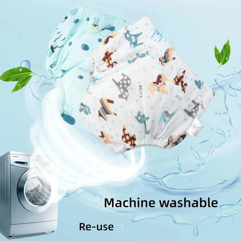 Pañales Ecológicos De Tela Para Bebé 6 Pañales 100 Algodón