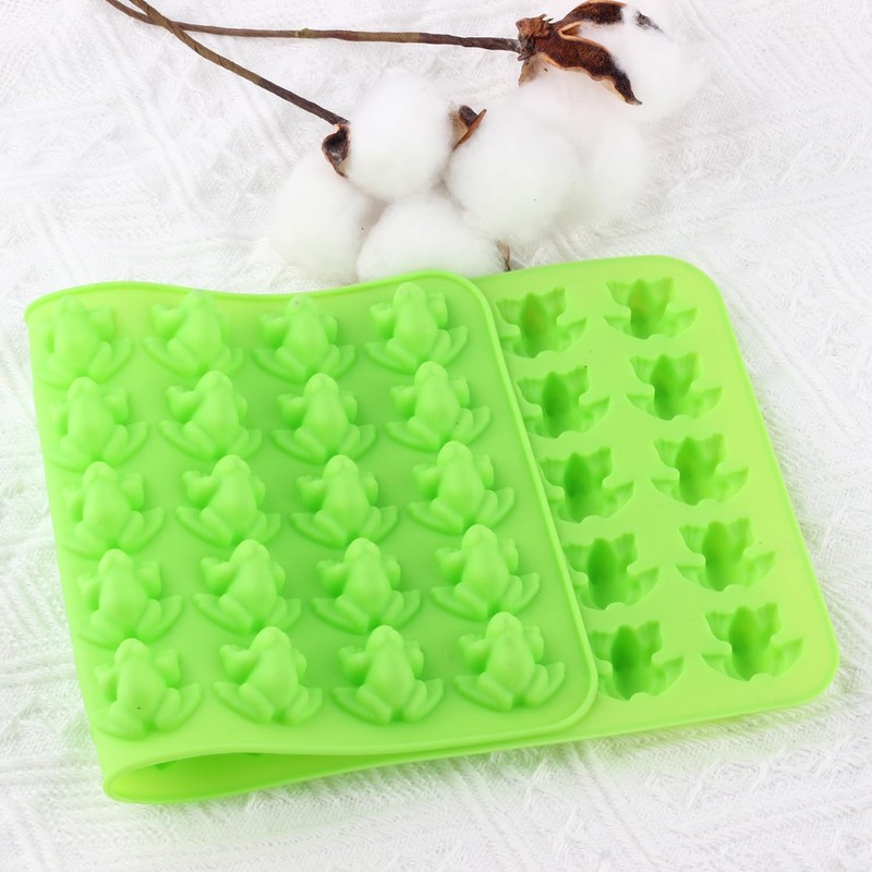 AIBOYA Frog Shape Silicone candy Molds Passover Frog Mold For
