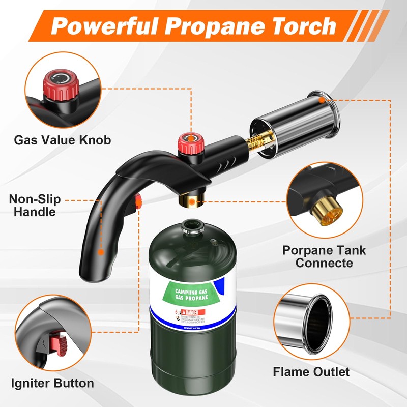 Yunziling Propane Torch – Adjustable Grill Torch with Flame Control