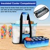 Bluboon Mesh Beach Bag with Cooler Sections Pool Bag for