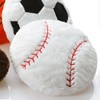 Faxianther 17.7 Inches Plush Baseball Throw Pillow Fuzzy Stuffed Baseball