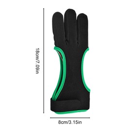 MiOYOOW Archery Glove, Breathable Archery Protective Glove, Leather Glove, Three Finger Protection for Men, Women, Youth, Beginners