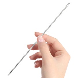 Andibro 7.8 Inch Long Sewing Needles, Sewing Needles with Large Eye Professional Upholstery Needle Easy to Thread 3 mm Thickness for Home Leather Tapestry Embroidery Carpet DIY