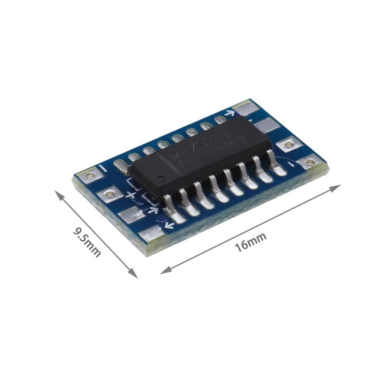 ECSiNG 10PCS Mini RS232 MAX3232 to TTL Level Converter Serial