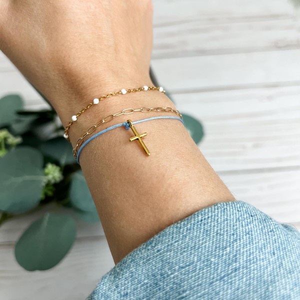 Swaygirls cross bracelet | String bracelet | Christian bracelet |