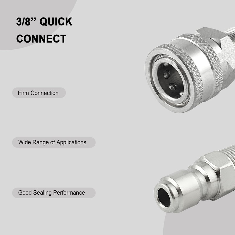 Raincovo Ball Valve Pressure Washer for Hot Water, Stainless Steel,